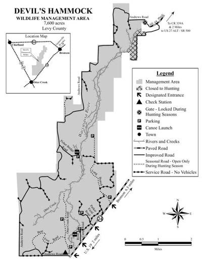 Devils Hammock Wma Brochure Map By Florida Fish And Wildlife