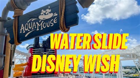 🚢 Disney Wish Cruise Aqua Mouse 4k Pov Full Ride Youtube