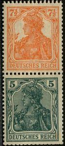 Stamp Germania Kriegsdruck German Realm Germania Mi Dr S Ab