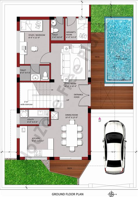 Duplex House Plans In Sq Yards East Facing Beautiful Ground Floor