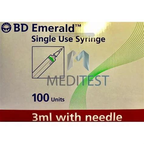 BD Emerald 3ml Syringe With Needle At Rs 190 Piece In New Delhi ID