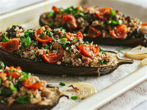 Keto Stuffed Eggplant Recipe | Foodaciously