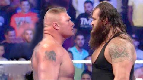 Wwe 25 Sept 2017 Brock Lesnar Vs Braun Strowman Youtube