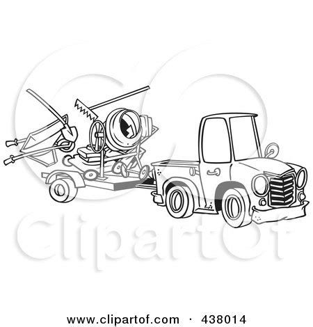 Royalty Free RF Clip Art Illustration Of A Cartoon Black And White