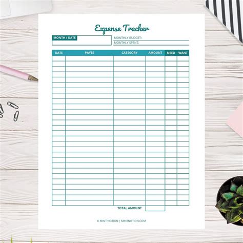 Free Printable Monthly Expense Tracker Printable Templates Your Go