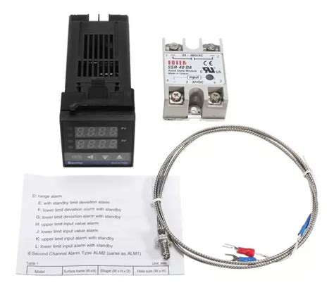 Controlador De Temperatura Digital Lcd Pid Rex C K Meses Sin Inter S