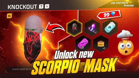 Unlock Knockout Event Free Fire Knockout Event Scorpio Scarf Event