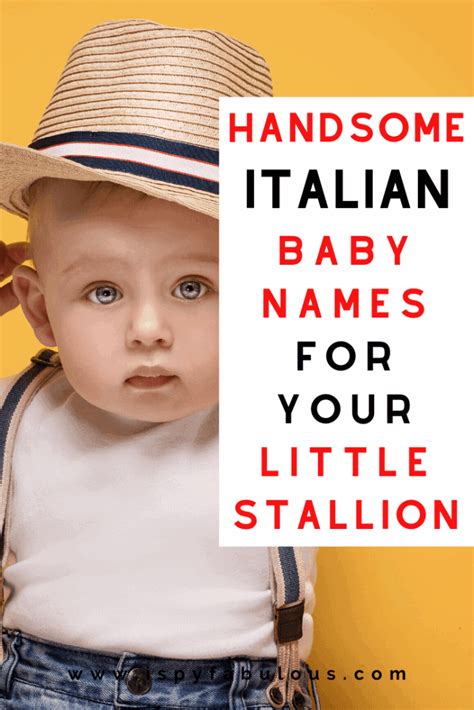 94 Handsome Italian Boy Names for Your Little Stallion! - I Spy Fabulous