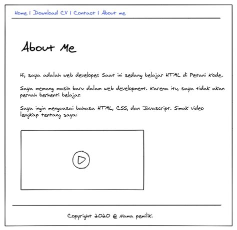 Membuat Cv Menggunakan Html Dan Css Pulp