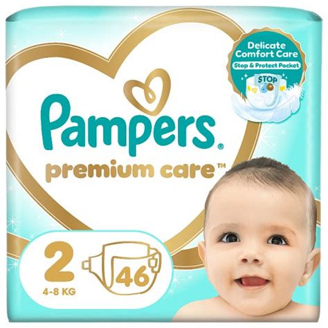 Pampers Premium Care Size 2, Nappy x46, 4kg-8kg - Tesco Groceries