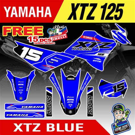 YAMAHA XTZ 125 Full Decals Sticker Body | Lazada PH