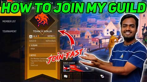 How To Join My Guild Join Guild In Free Fire How To Join