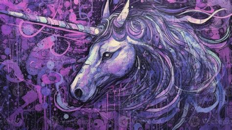 unicorn painting stock  images  backgrounds