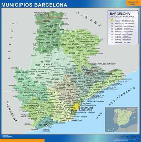 Mapas Cataluña Tienda De Mapas España Y El Mundo