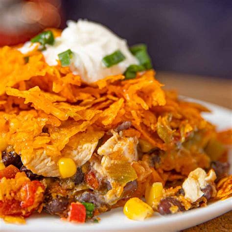 Doritos Chicken Casserole Recipe (Kid Friendly!) - Dinner, then Dessert