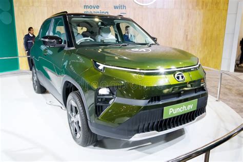 New Delhi February Tata Motors Punch Ev Car Is On Display At