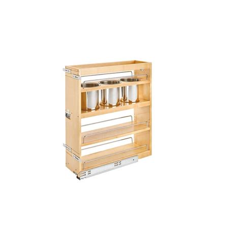 Rev A Shelf In Base Cabinet Organizer With Utensil Bins Ut