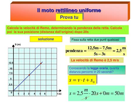 Ppt Il Moto Rettilineo Uniforme Powerpoint Presentation Free