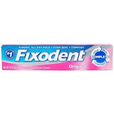 Fixodent Complete Denture Adhesive Cream Original Oz Ct