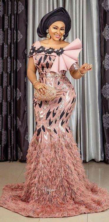 Owanbe Styles Stylish Naija African Lace Dresses Lace Dress With