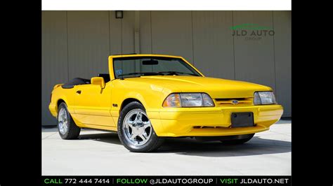 Ford Mustang Lx Manual For Sale K Miles Canary Yellow