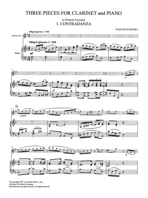Stravinsky 3 Pieces For Solo Clarinet 6
