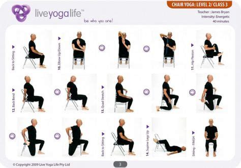 Day Chair Yoga For Seniors Chart