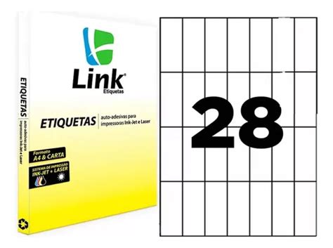 Etiqueta Adesiva A4 30 0mm X 74 25mm Caixa 100 Folhas