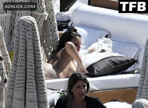 Elettra Lamborghini Sexy Seen Topless Flaunting Her Hot Body At The Beach In Mykonos AZNude