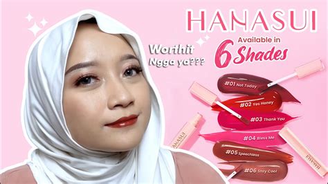 REVIEW Lip Vinyl Lokal MURAH HANASUI GLAZEDORABLE VINYL STAIN