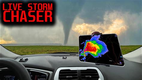 Live Storm Chaser Oklahoma Tornado Gorilla Hail Threat Youtube