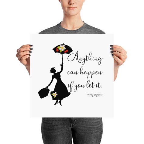 Mary Poppins Print Mary Poppins Quotes Mary Poppins Wall - Etsy