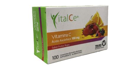 Nibitha Vitamina C Acido Ascorbico 100 Mg X 100 Comprimidos