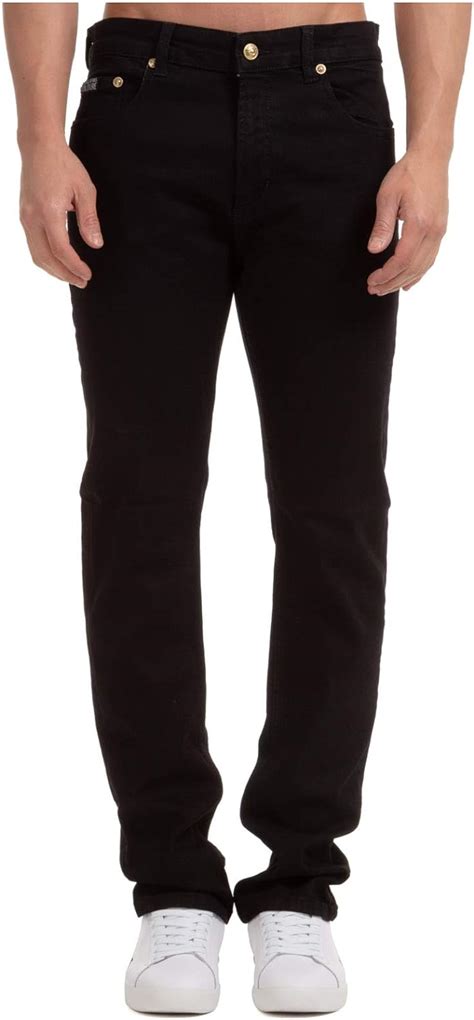 Versace Jeans Couture Vjc Back Pocket Jean In Black At Amazon Mens