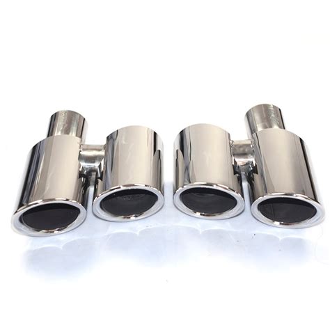 2pcs Set High Quality Modified Car Exhaust Tail Muffler Tips 304