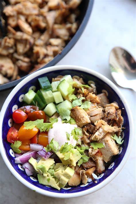 Honey Lime Chicken Bowls With Rotisserie Chicken Real Life Dinner