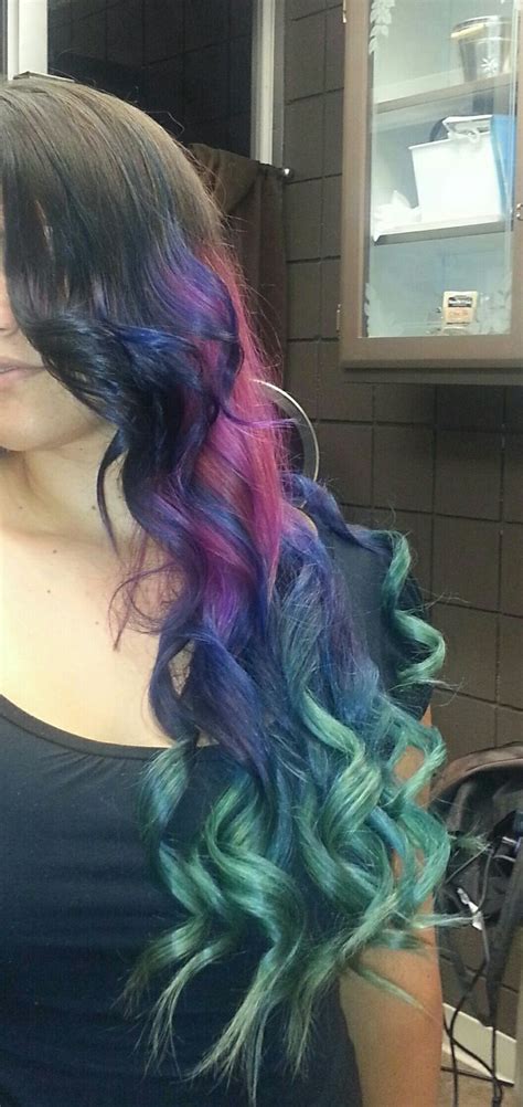 Mermaid Ombre Kenzie Hair Ideas Pinterest