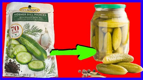 Mrs Wages Kosher Dill Pickles Quick Process Mix 65 Ounce Value Pack Of 6 Youtube