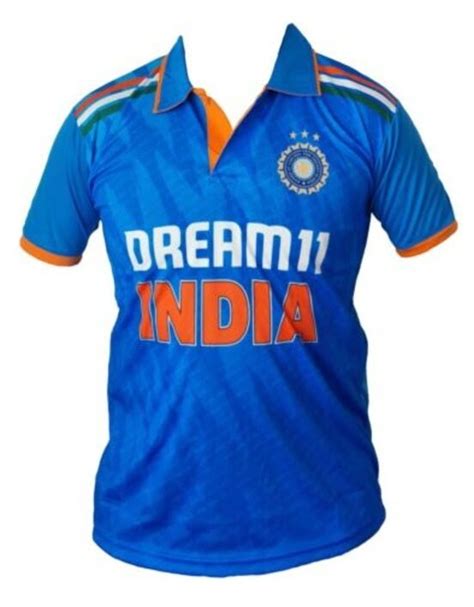 India Team Odi Jersey Cricket 2024 And 2023 Indian Shirt T20 World Cup Byju S Shopee Malaysia