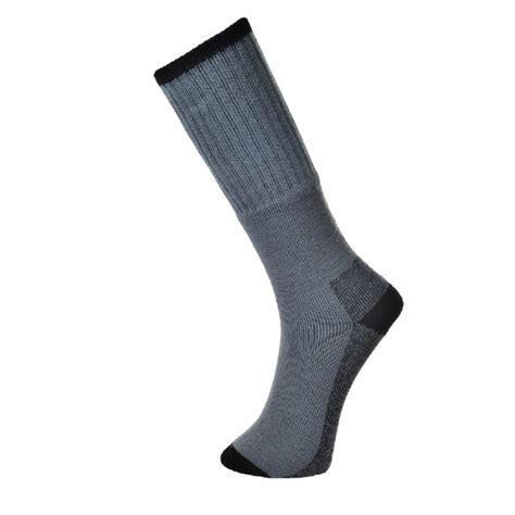 Portwest Sk33 Grey Work Socks 3pk Uk