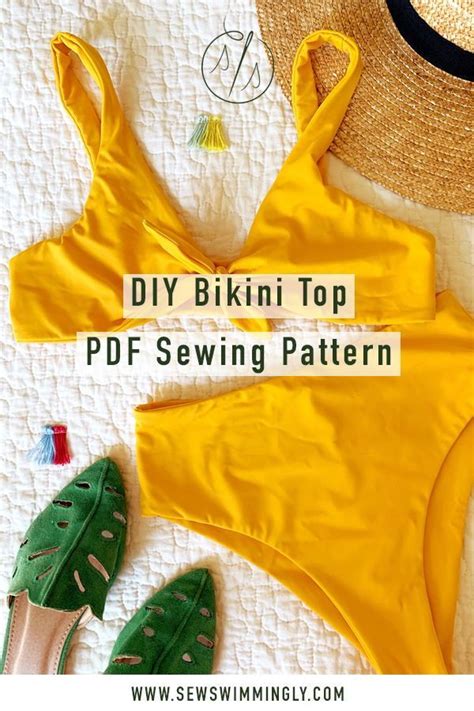 Diy Reversible Bikini Top Pdf Sewing Pattern Diybikini Learn How To