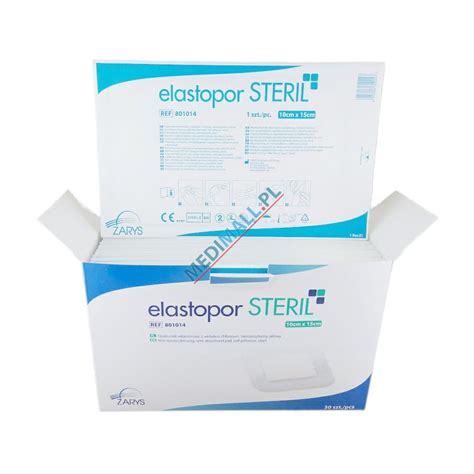 ELASTOPOR STERIL 10 x 15 cm 30 szt opatrunek włókninowy z wkładem