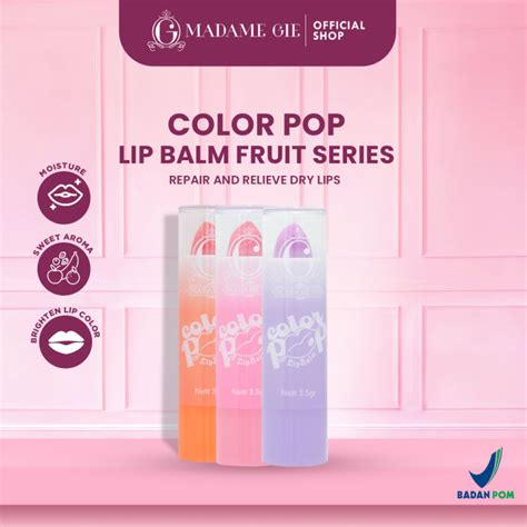 Madame Gie Color Pop Lip Balm Fruity Series Lazada Indonesia