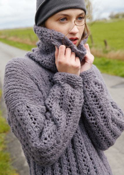 Pulli Mit Lochmuster Rippen Rebecca