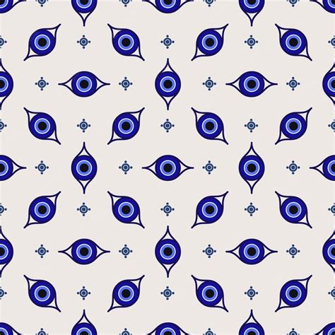 premium vector evil eye ethnic pattern mystic greek blue amulet
