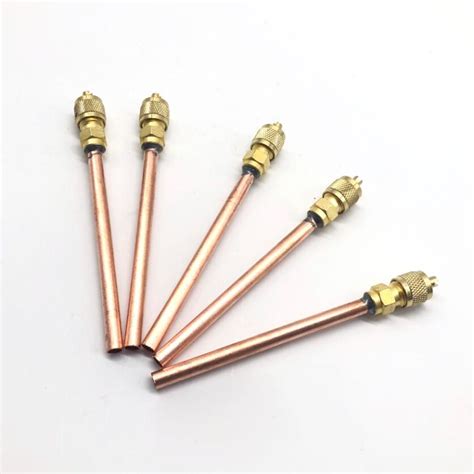 Refrigeration Copper Charging Valve Brass Access Valve Mm