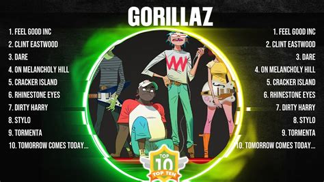 Gorillaz Greatest Hits 2024 Collection Top 10 Hits Playlist Of All