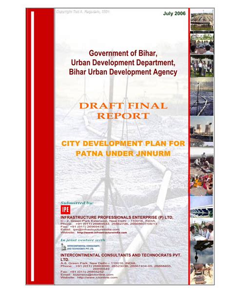 Pdf Draft Final Report Cdp Patna