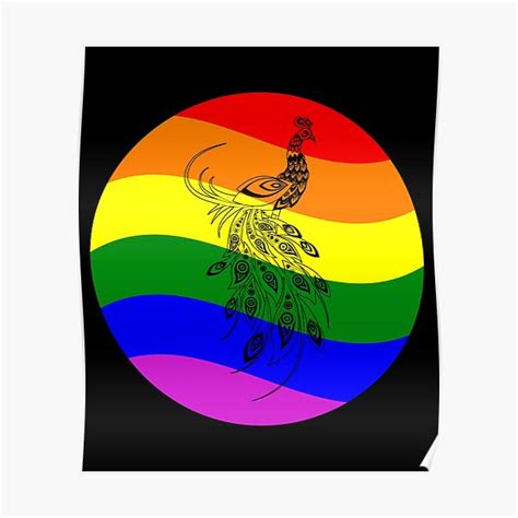 Peacock LGBTQ PRIDE Poster For Sale By Pride Arts Redbubble