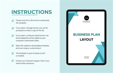 Business Plan Layout Template in Google Docs, Word, PDF - Download ...